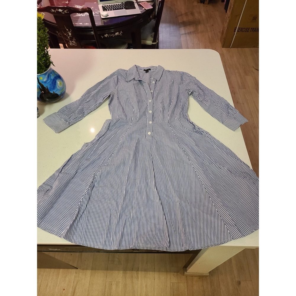 Ann Taylor Pinstripe Dress